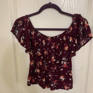 Floral Off The Shoulder Top